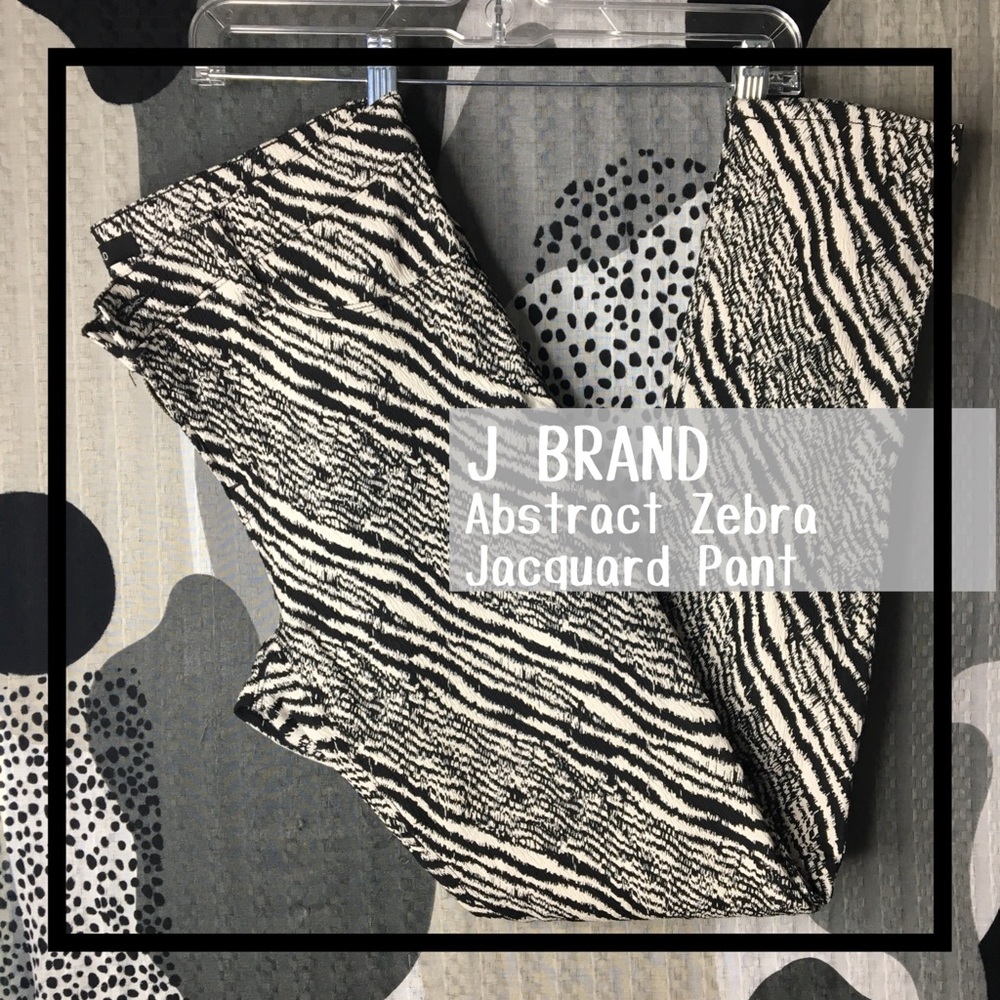 J BRAND • Abstract Zebra Jacquard Pant